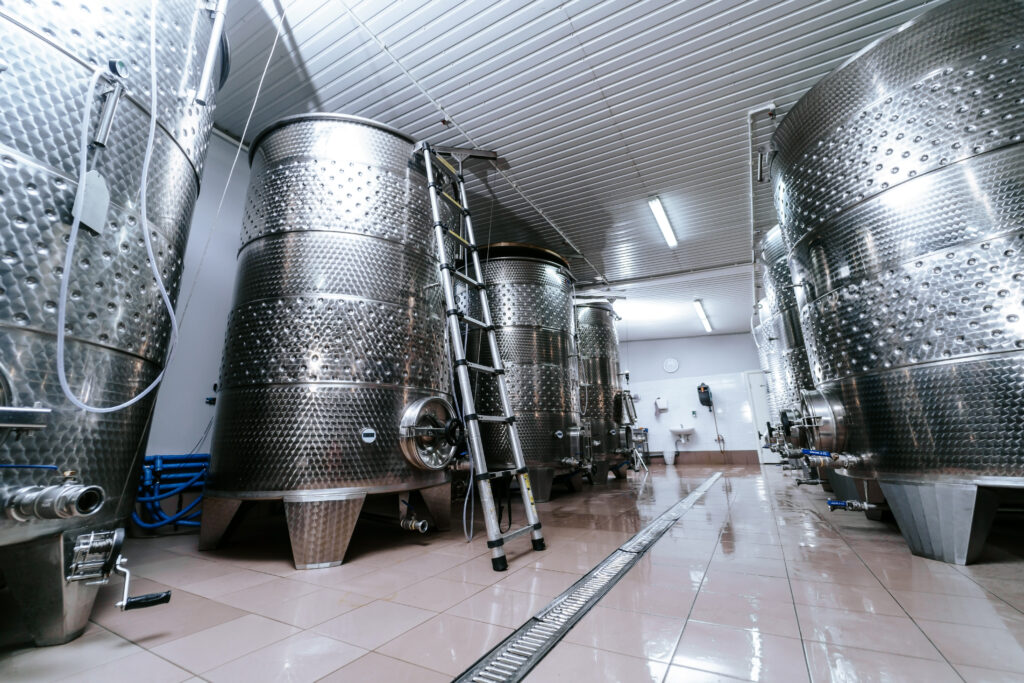 Cuve de vin en inox Fermentations malolactiques